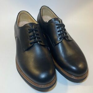 Samuel Hubbard Black Leather Comfort Dress Shoes w/ Vibram Soles, Memory Foam
